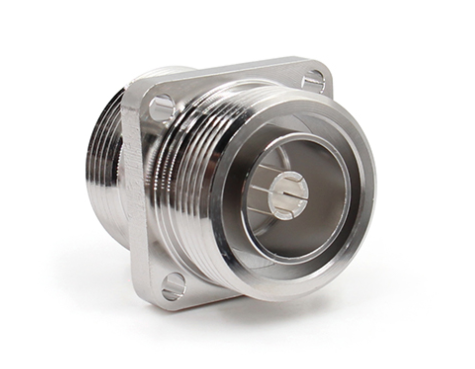 DIN母头转母头法兰安装射频转接器